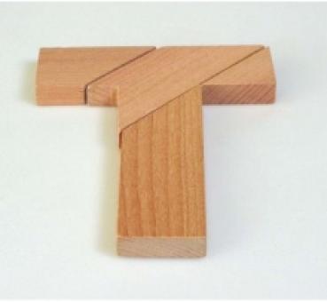 Holzpuzzle - Das verflixte T