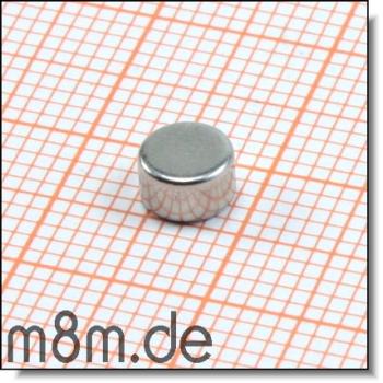 Scheibenmagnet 05 mm, Dicke 3 mm, vernickelt