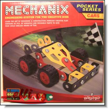 Mechanix-Pocket-Cars Metallbaukasten Made in India 29201010