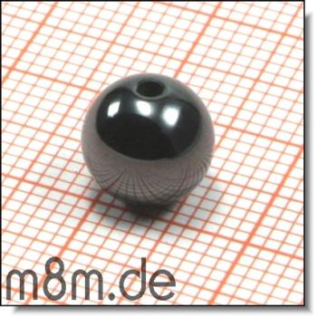 Magnetit- Kugel mit Loch, Durchm. 8 mm