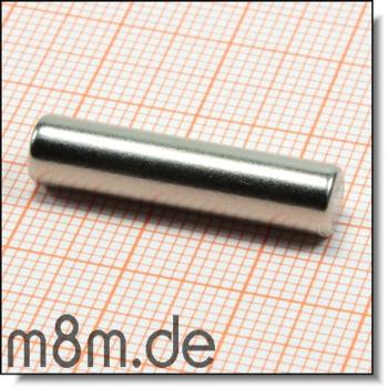 Stabmagnet 06 mm - 025,7 mm lang, vernickelt