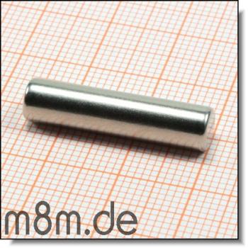 Stabmagnet 06 mm - 025 mm lang, vernickelt