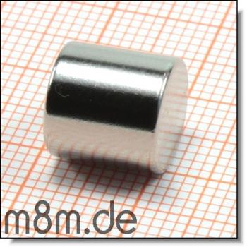 Stabmagnet 10 mm - 010 mm lang, vernickelt