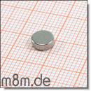 Scheibenmagnet 06 mm, Dicke 2 mm, vernickelt
