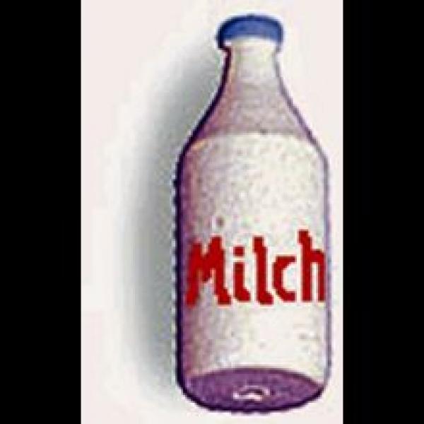 Holz - Milchflasche (unbeschriftet), 6er - Set