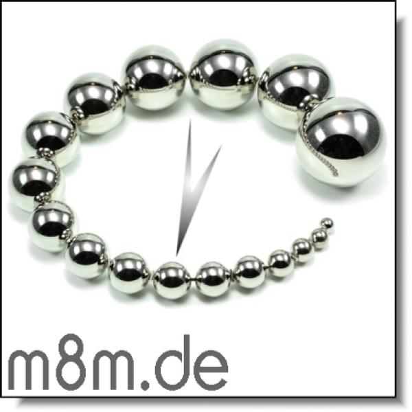 Megamag 13,5 mm Stahlkugel vernickelt